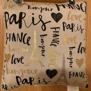 Parisian Motif Throw Pillows